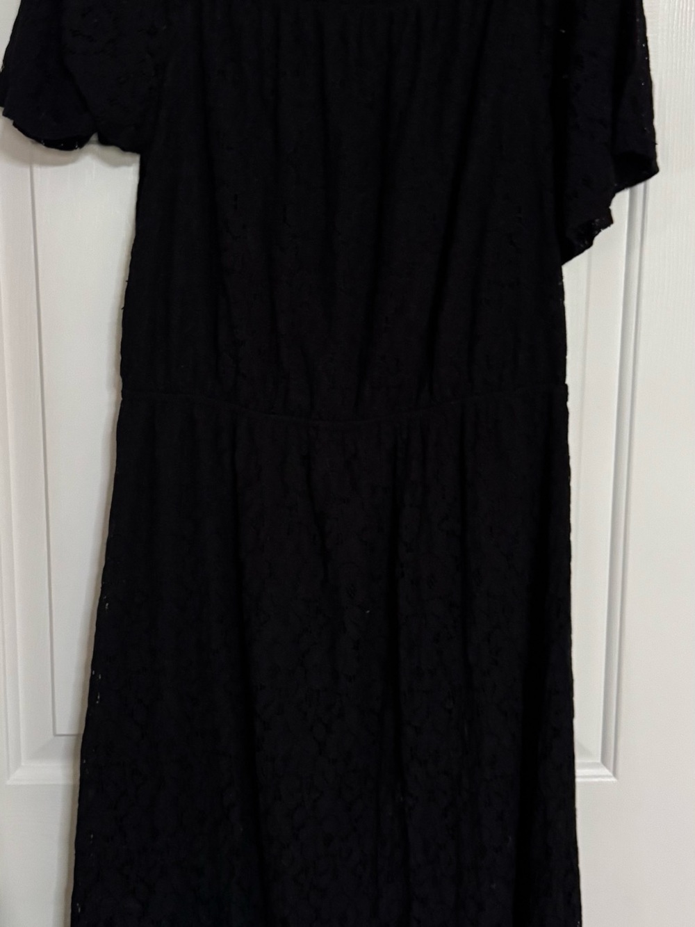 Espresso Black Lace Midi Dress - Women